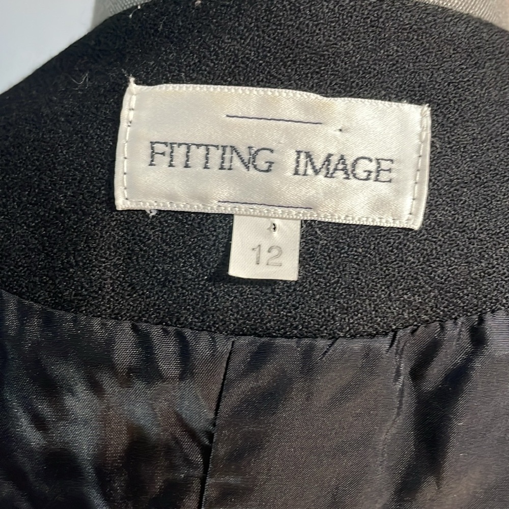 Pure Virgin wool black Womens suit size 12 MADE IN CANADA fully lined suit - Picture 12 of 17